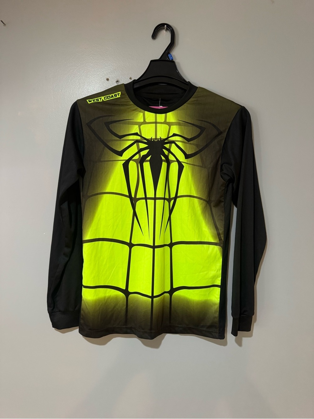 Kids' Neon Green and Black Long Sleeve Goalie Goalkeeper Jersey